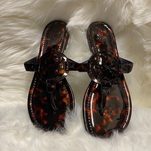 Tory Burch Miller Patent Tortoise 8M